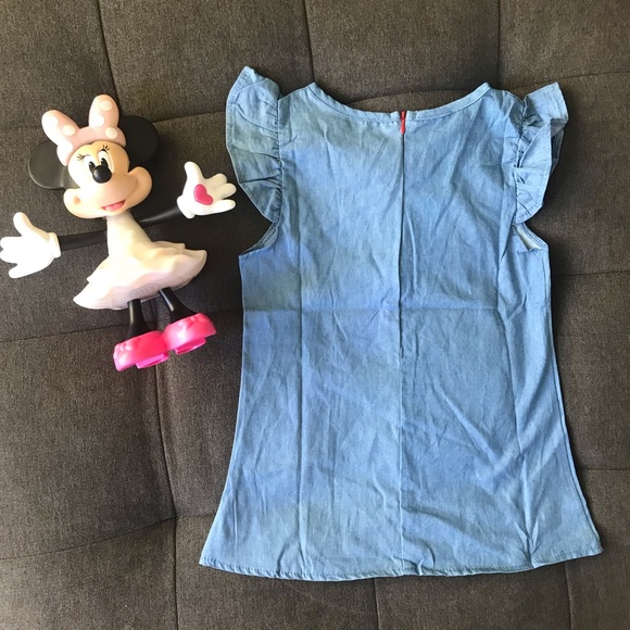 ❤️ NWOT - 3T Minnie Mouse Denim Dress - Picture 2 of 6
